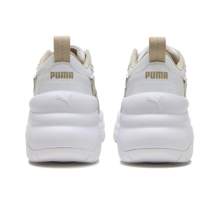 410564-01 Puma Cilia Wedge Leo "White" (Women's)