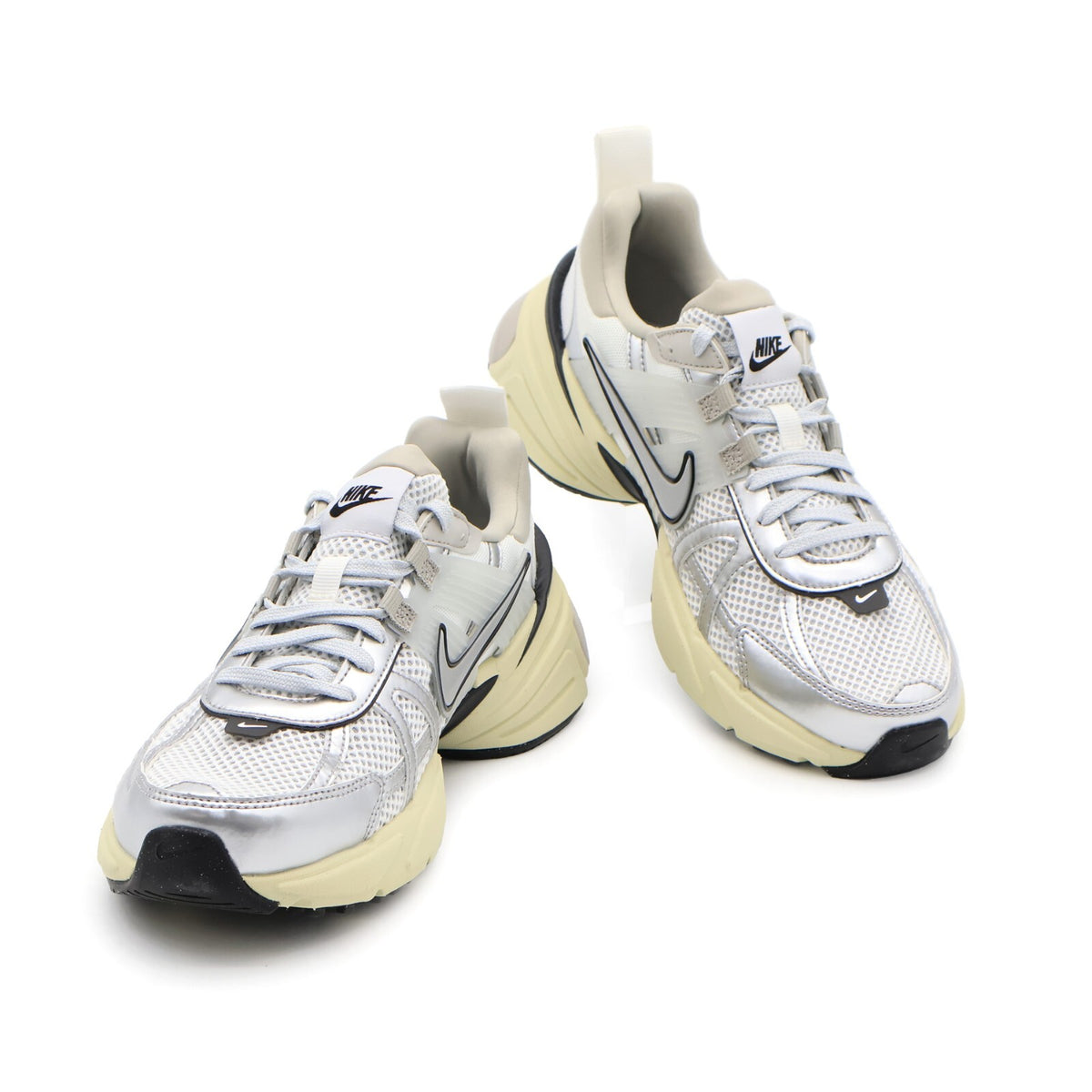 FD0736-100 Nike V2K Run Summit White Metallic Silver Beige Ivory (Women's)