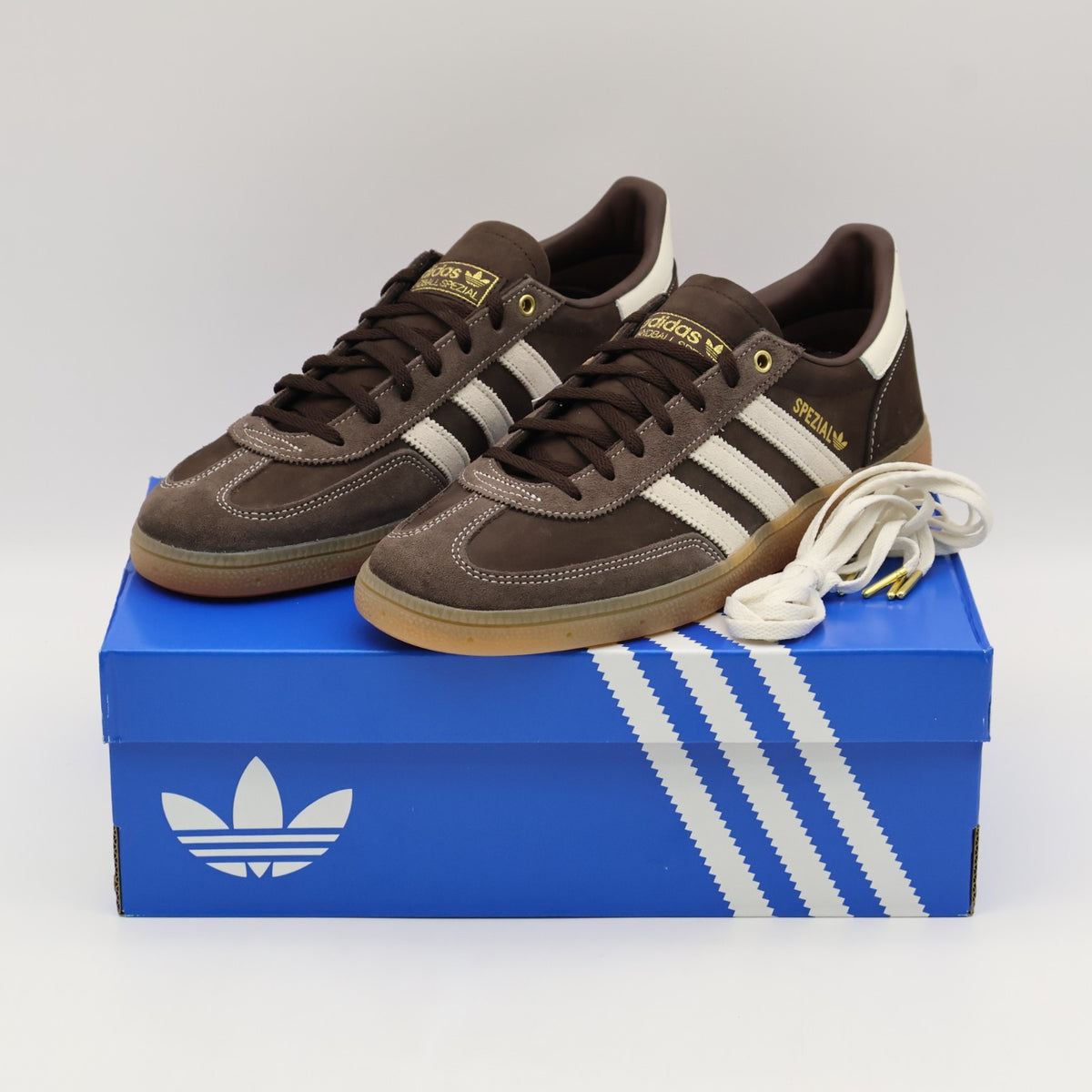 KJ3530 adidas Handball Spezial Dark Brown Off White Gum (Women's)