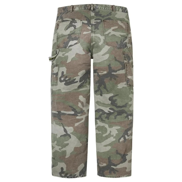 Supreme Worn Double Knee Painter Pant Woodland Camo (26FW)