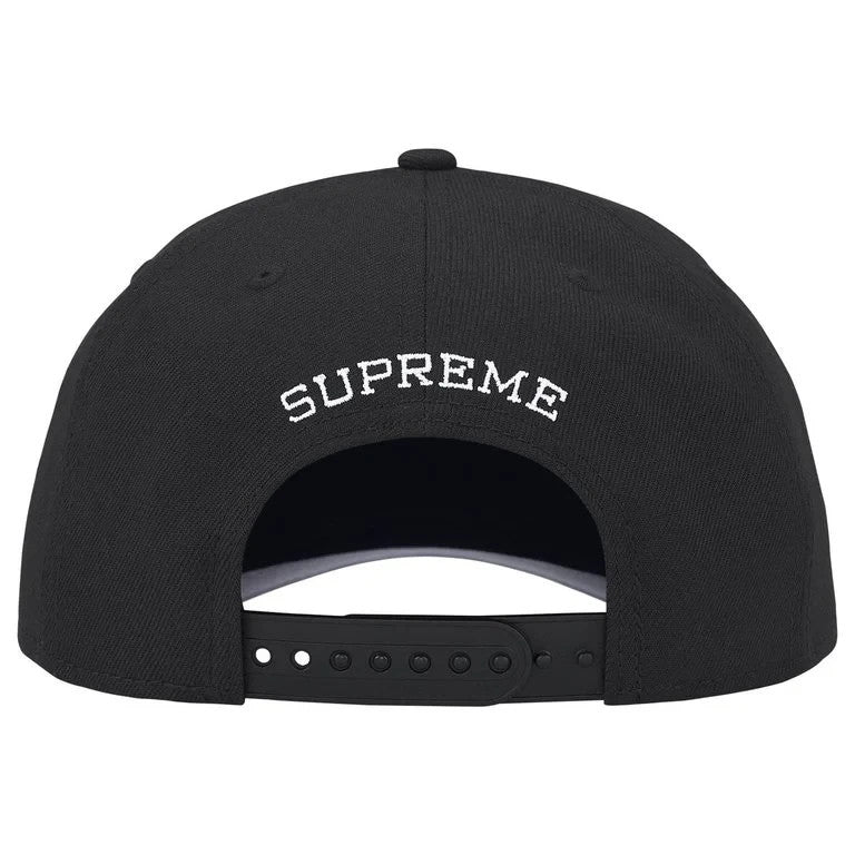 Supreme Gothic Outline Adjustable New Era Black