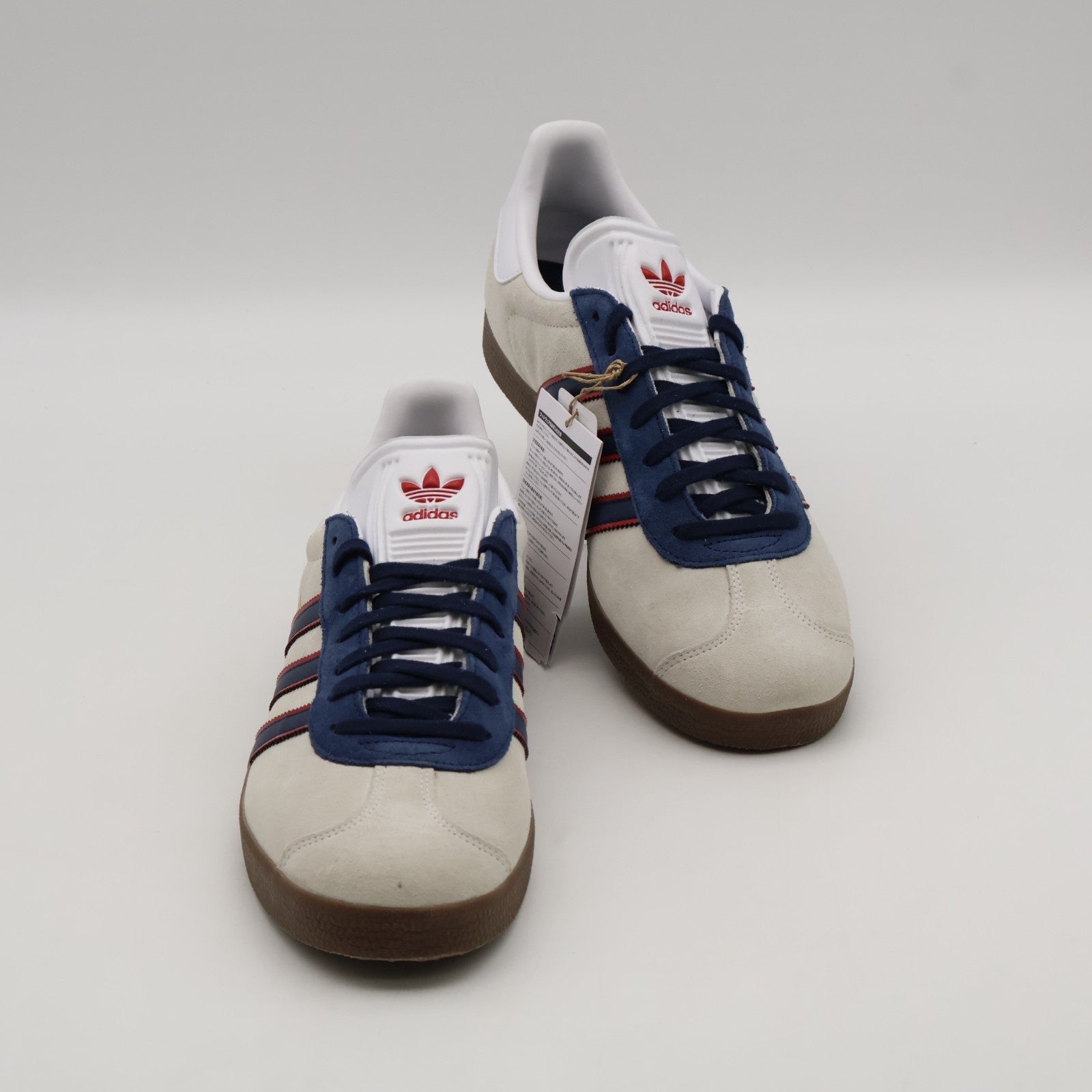 HQ0005  Arsenal adidas Originals Gazelle Cloud White Red Collegiate Navy (Men's)