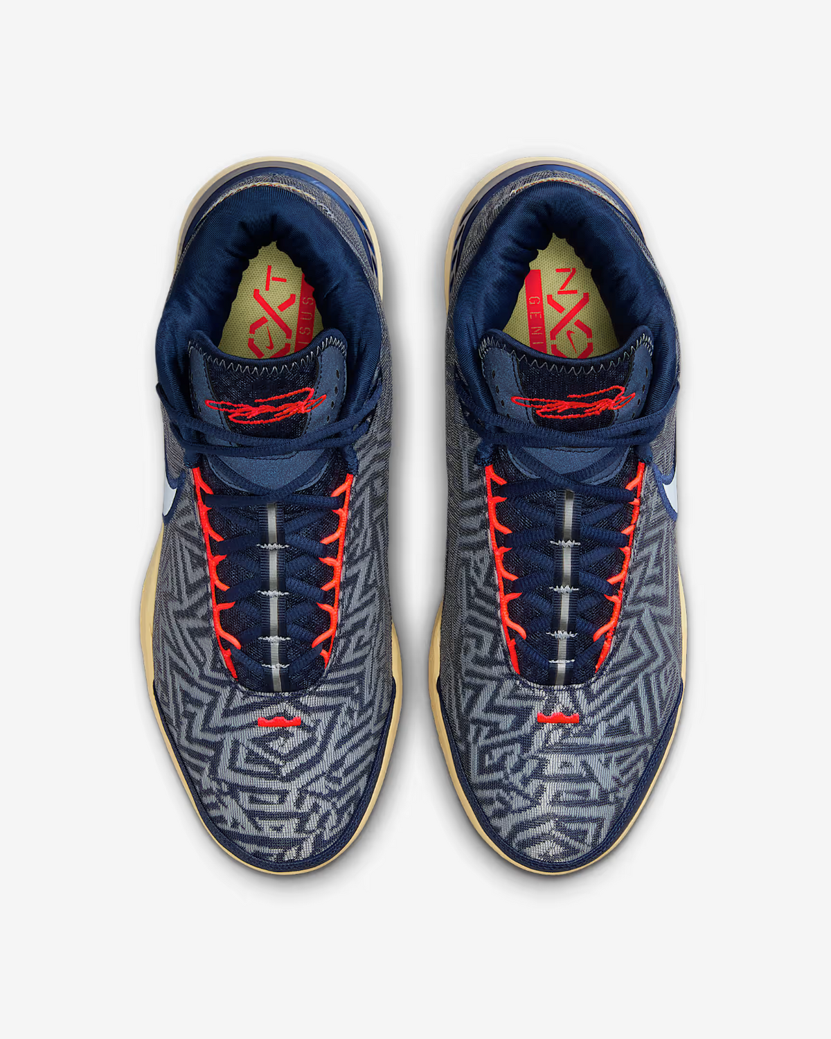 HF0711-401 Nike LeBron NXXT Genisus Midnight Navy Soft Yellow (Men's)