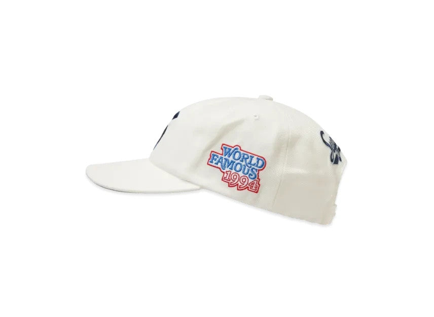 Supreme World Famous S Logo 6-Panel (26SS) "White"