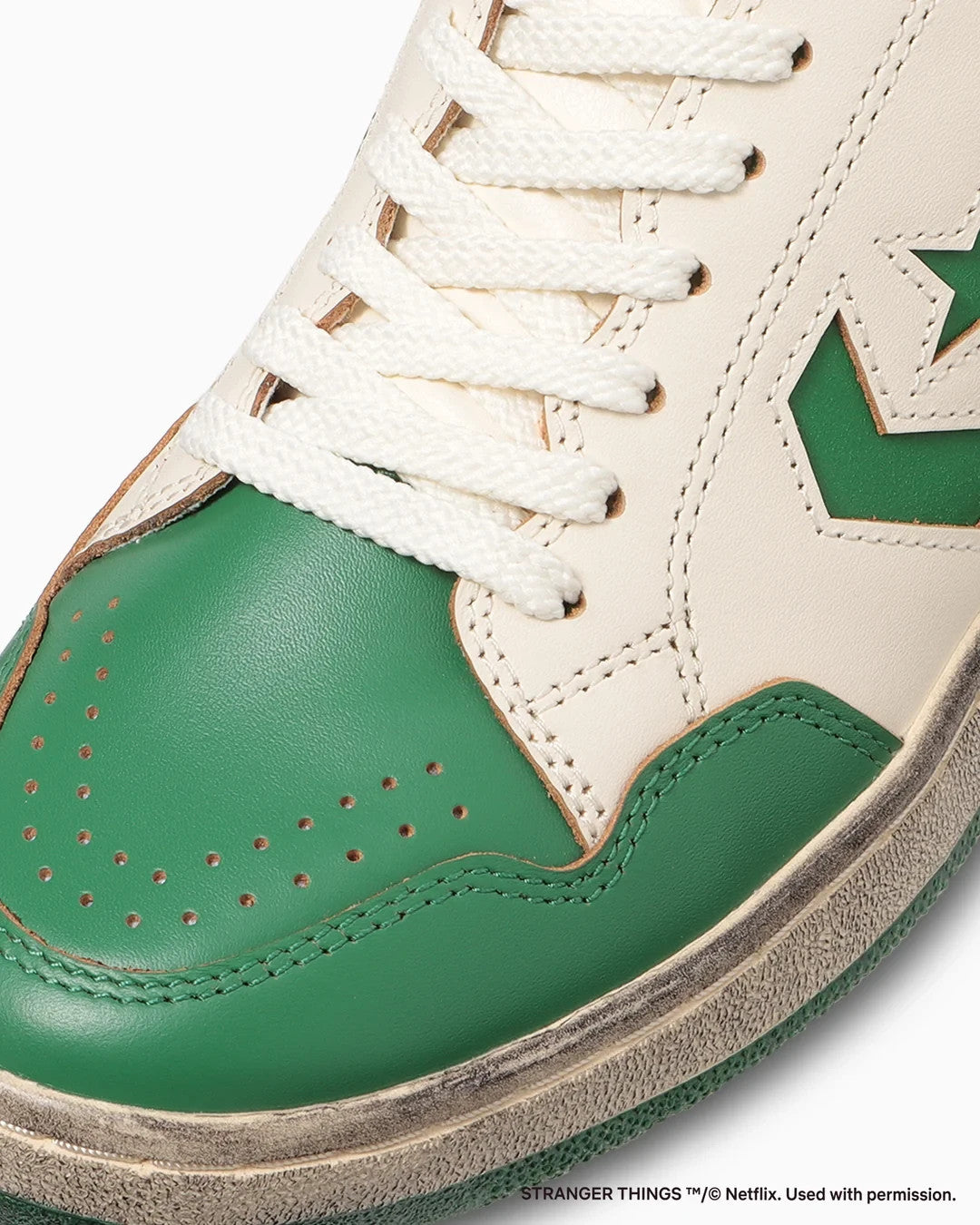 33702370 Stranger Things 5 Converse Weapon Hi Green White (Men's)