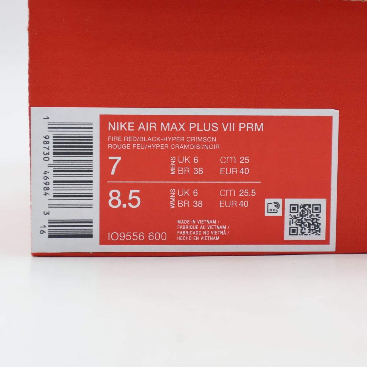 IO9556-600 Nike Air Max Plus 7 PRM "Fire Red/Black" (Men's)