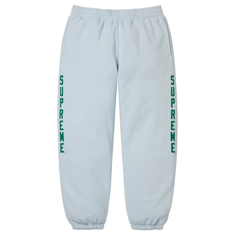 Supreme Washed Logo Sweatpant Light Blue