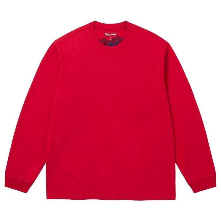 Supreme Intarsia L/S Top Red