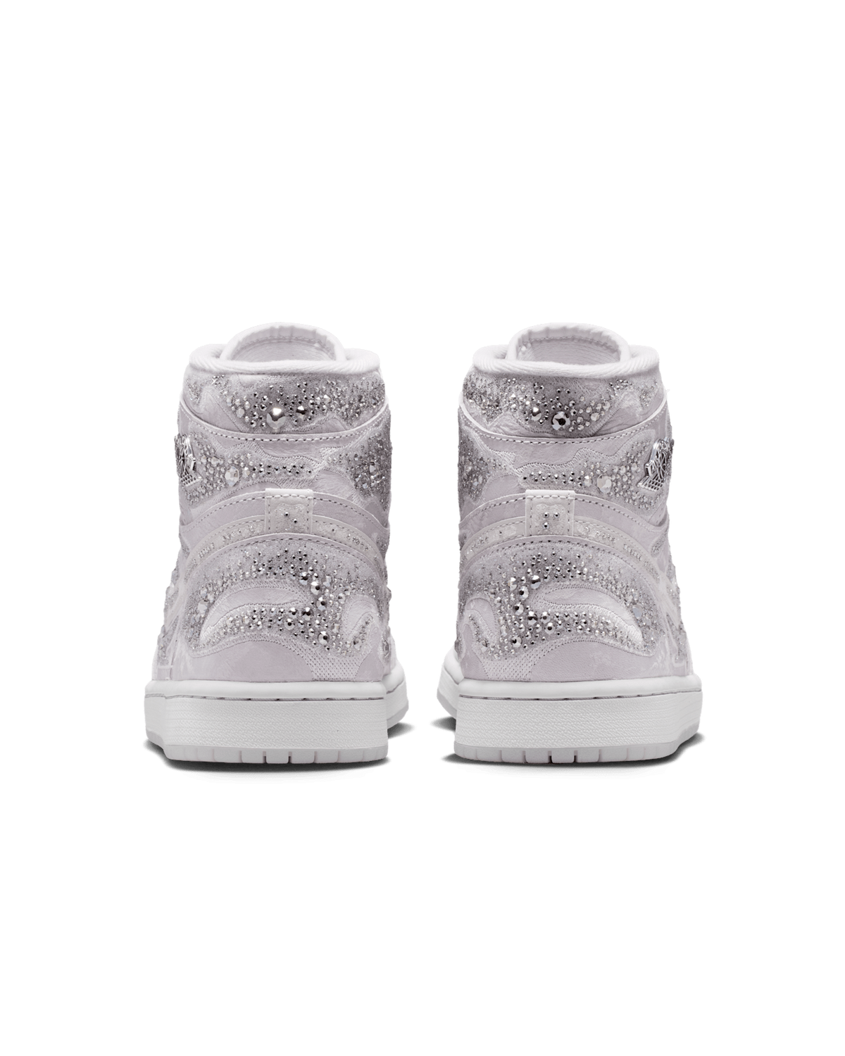 HF6248-002 Swarovski Nike Women's Air Jordan 1 High OG Vast Grey (Women's)