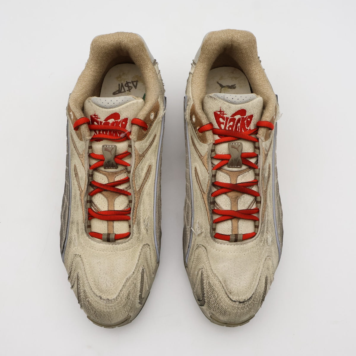 401624-01 A$AP Rocky Puma Inhale Distressed Tan Bronze Red (Men's)