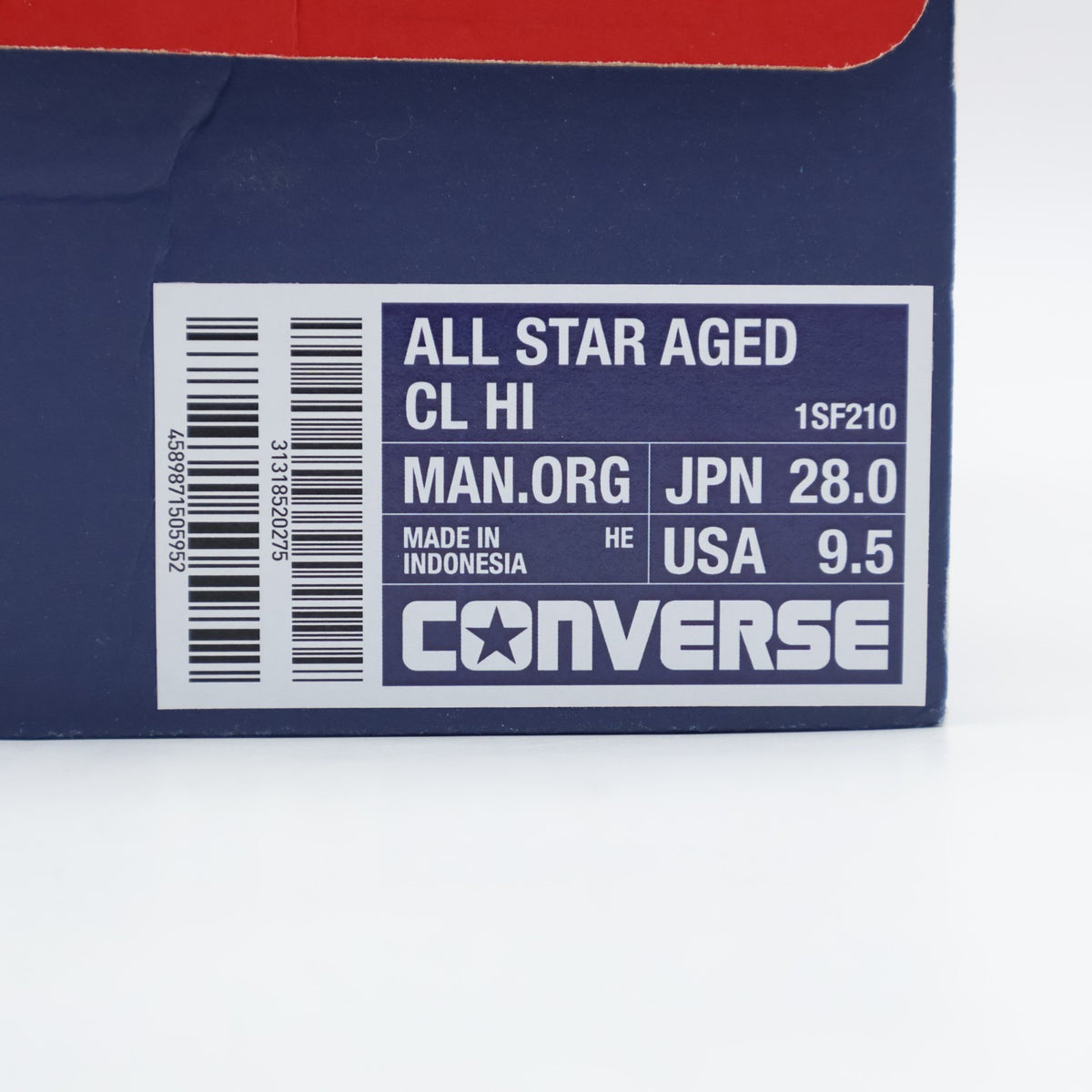 31318520 Converse All Star Aged CL Hi "Mango Orange" (Men's)