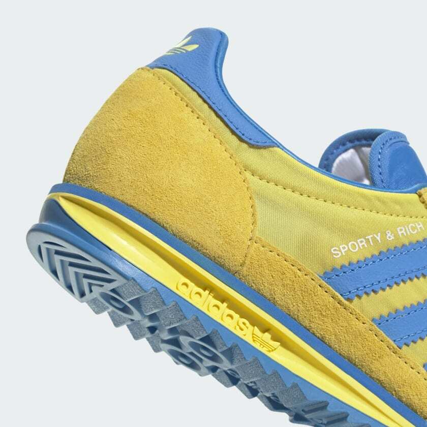 JH6702 Sporty & Rich adidas Originals SL 72 Light Yellow Real Blue (Women's)