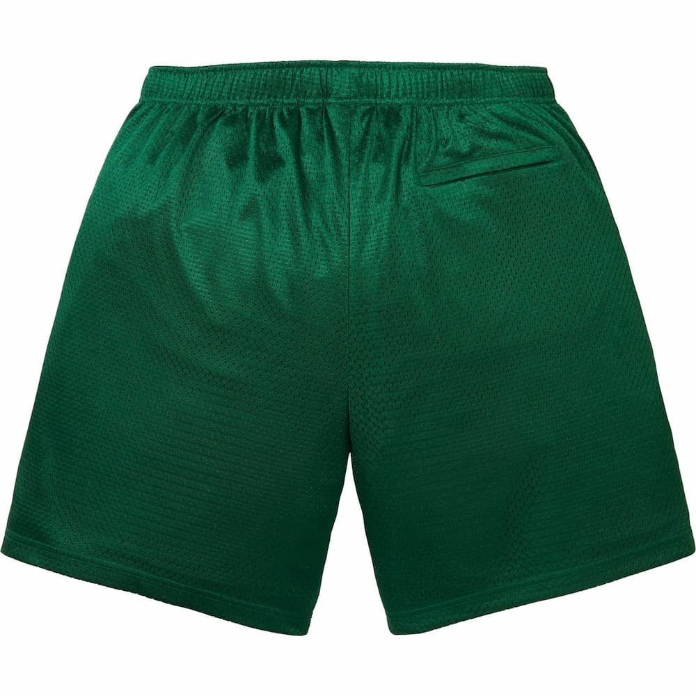 824005 Supreme Small Box Baggy Mesh Short Green