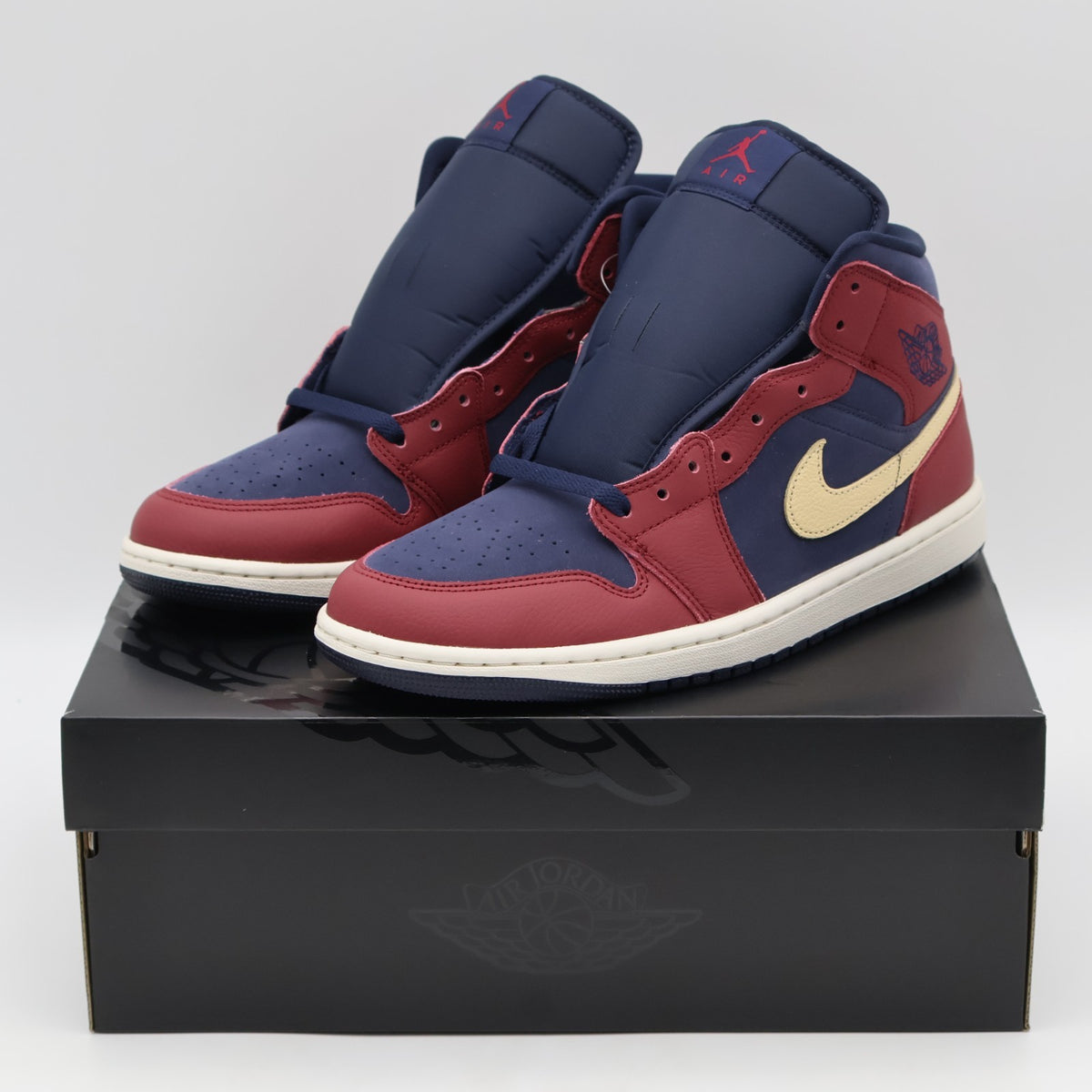 IO7449-600 Nike Air Jordan 1 Mid Team Red (Men's)