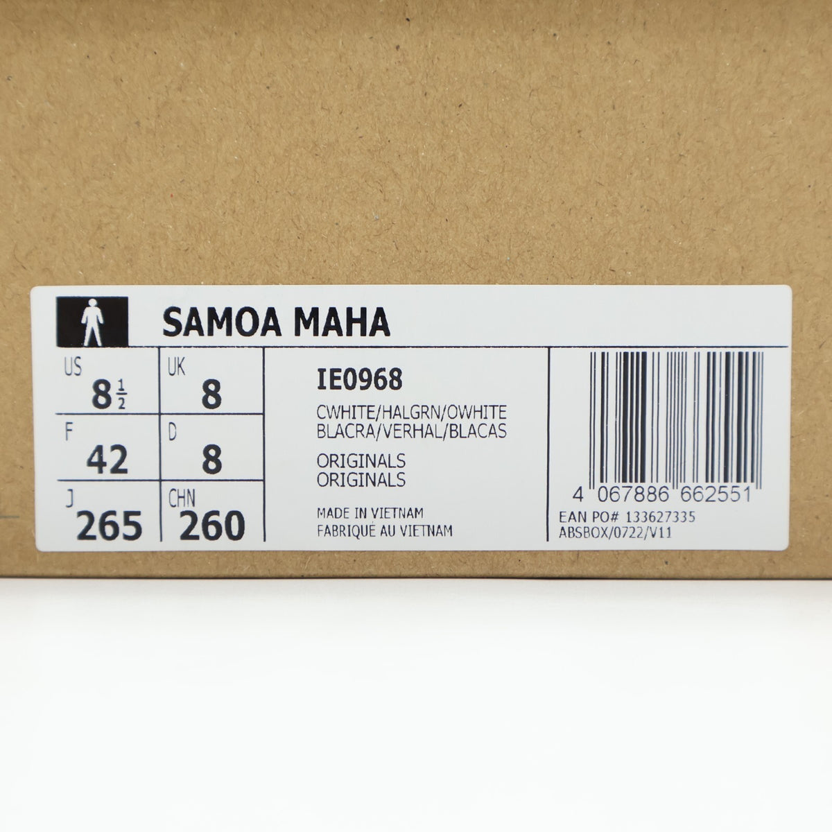 IE0968 Maha adidas Originals Samoa Half Green (Men's)