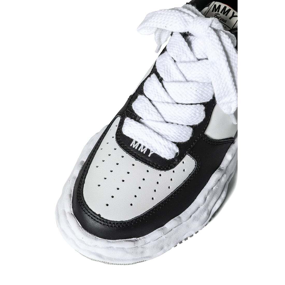 A08FW706-black/white Maison MIHARA YASUHIRO WAYNE OG Sole Leather Low-top(Men's)