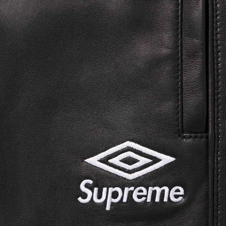 Supreme Umbro Leather Track Pant Black