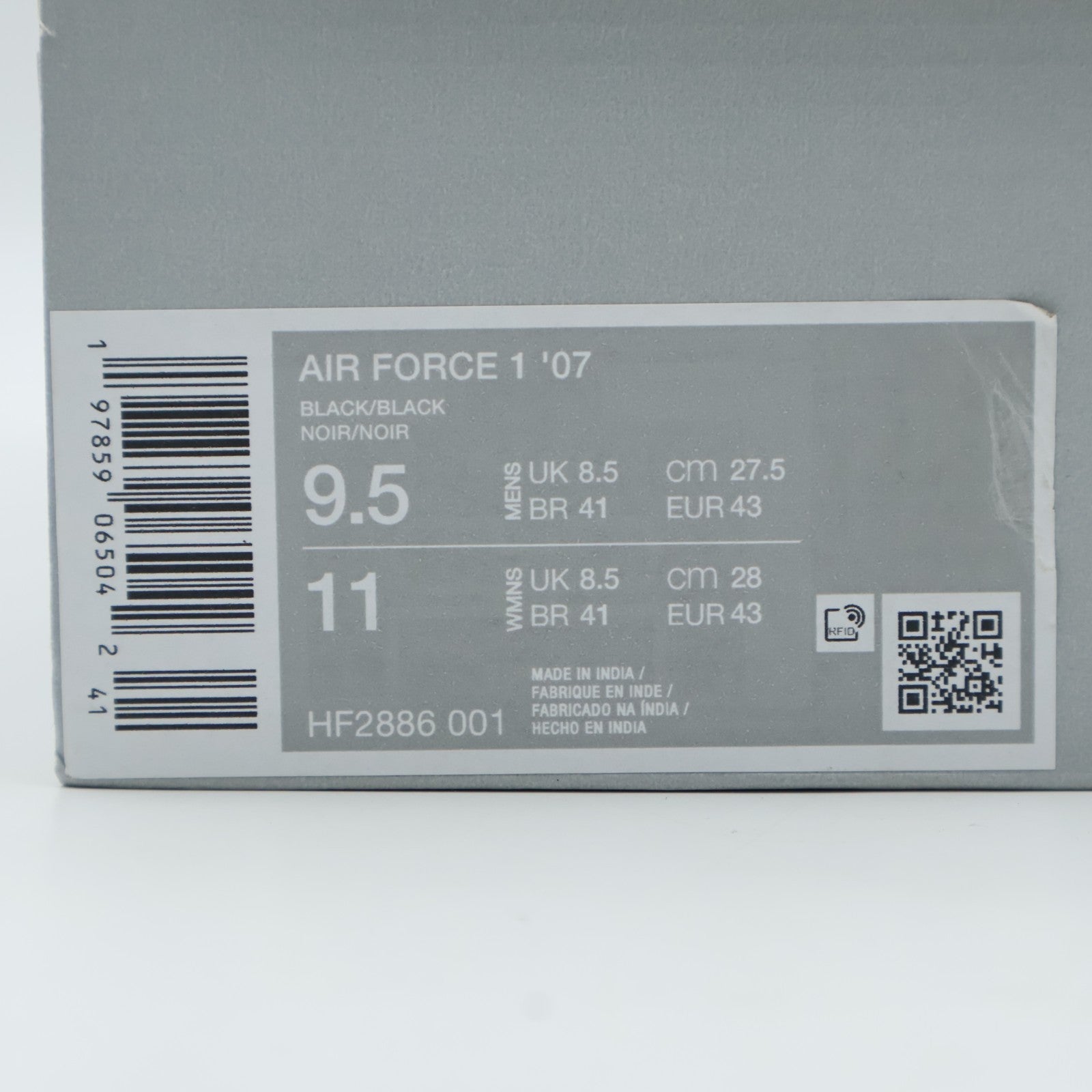 HF2886-001 Nike Air Force 1 Low Carbon Fiber (Men's)