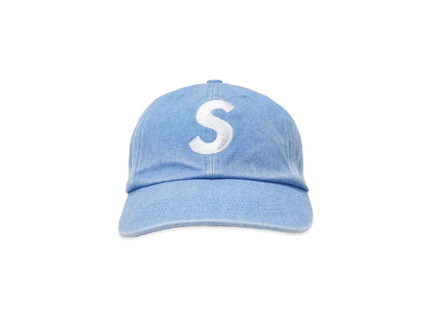 Supreme Pigment Coated S Logo 6-Panel "Light Blue"