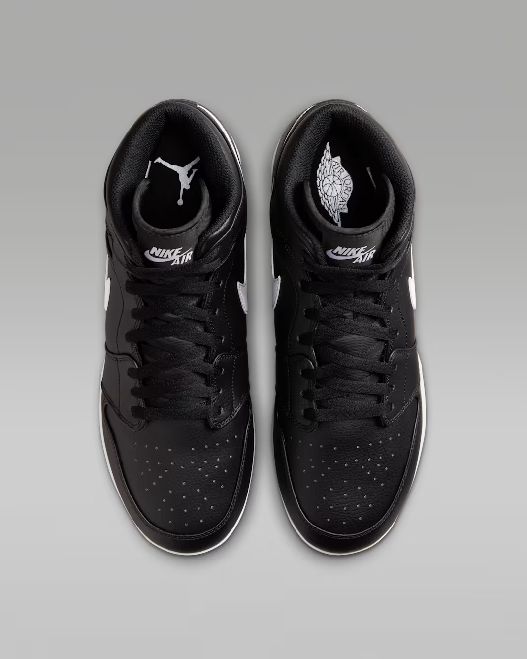 AV5354-011 Nike Air Jordan 1 Retro MCS Cleats Black White (Men's)
