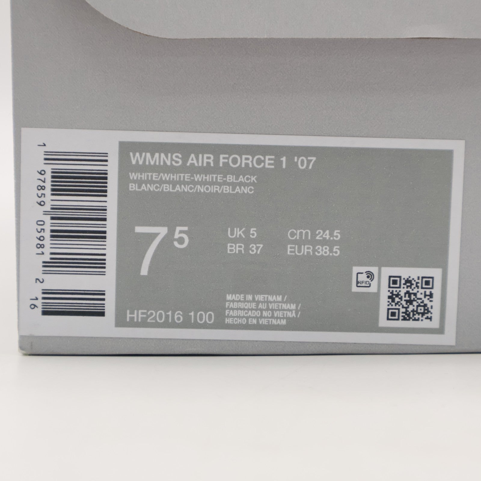 HF2016-100 Nike Air Force 1 '07 White Roses (Women's)