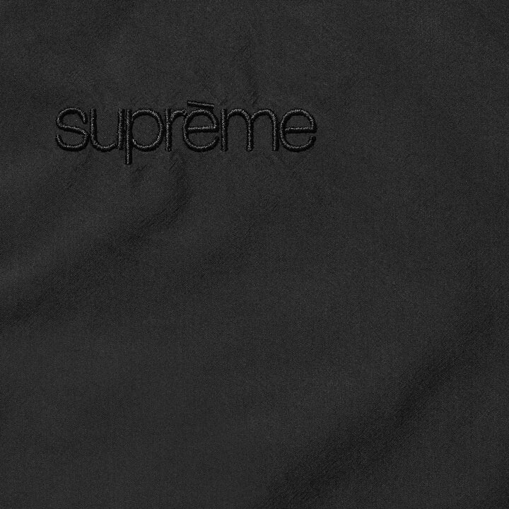 Supreme Leather Collar Utility Jacket Black