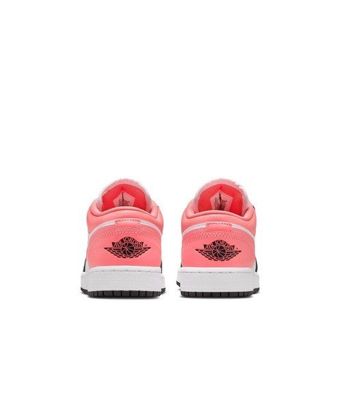 553560-025 Nike GS Air Jordan 1 Low Black White Pink Gaze