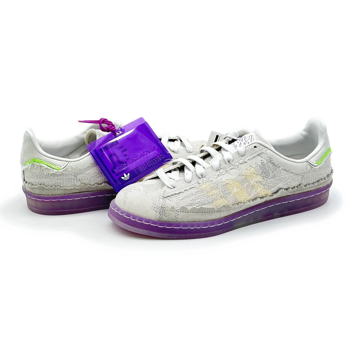 ID6805 Youth of Paris adidas Originals Campus Crystal White Purple (Men's)