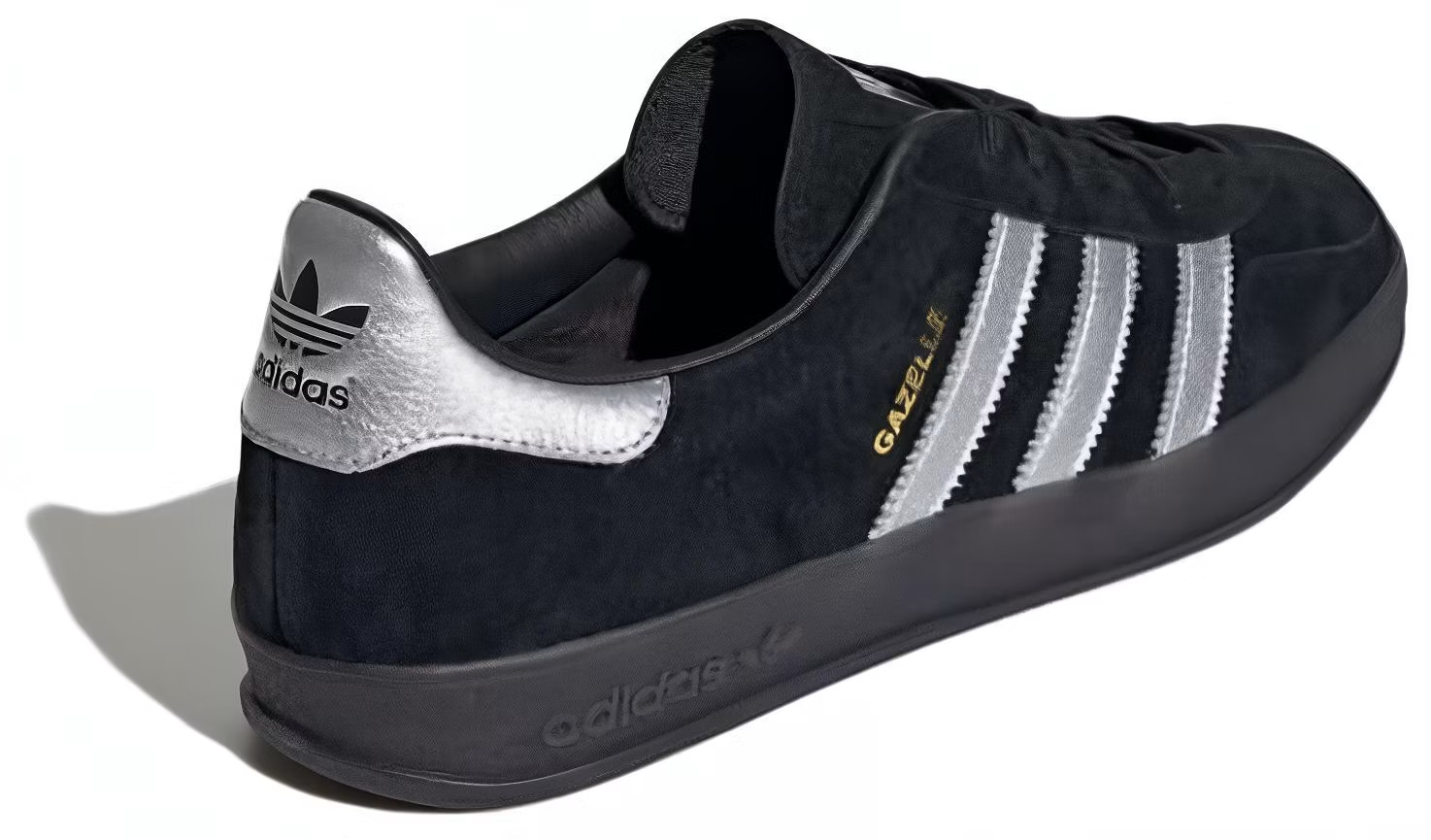 ID0988 adidas Gazelle Indoor "Core Black/Metallic Silver" (BILLY'S Ex) (Men's)