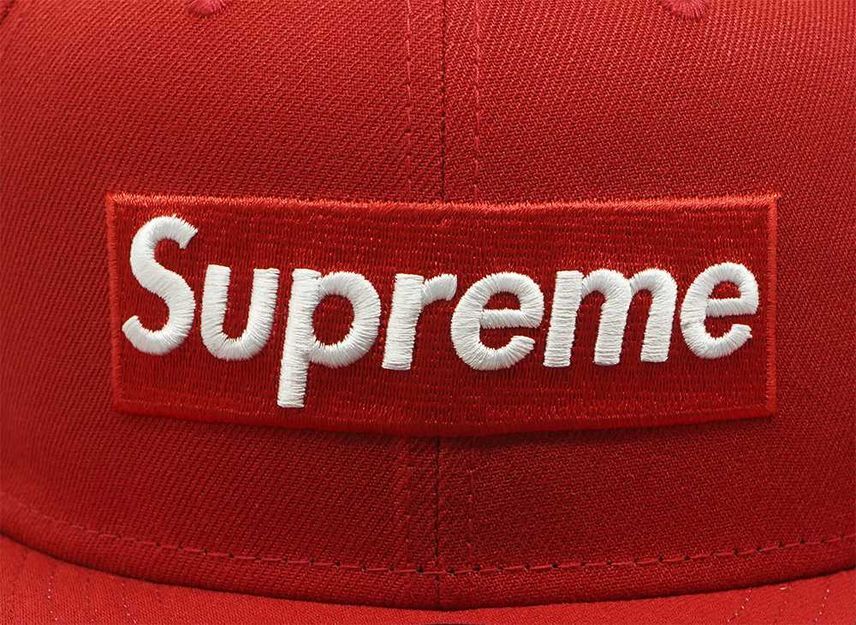 Supreme MLB Teams Box Logo New Era Red