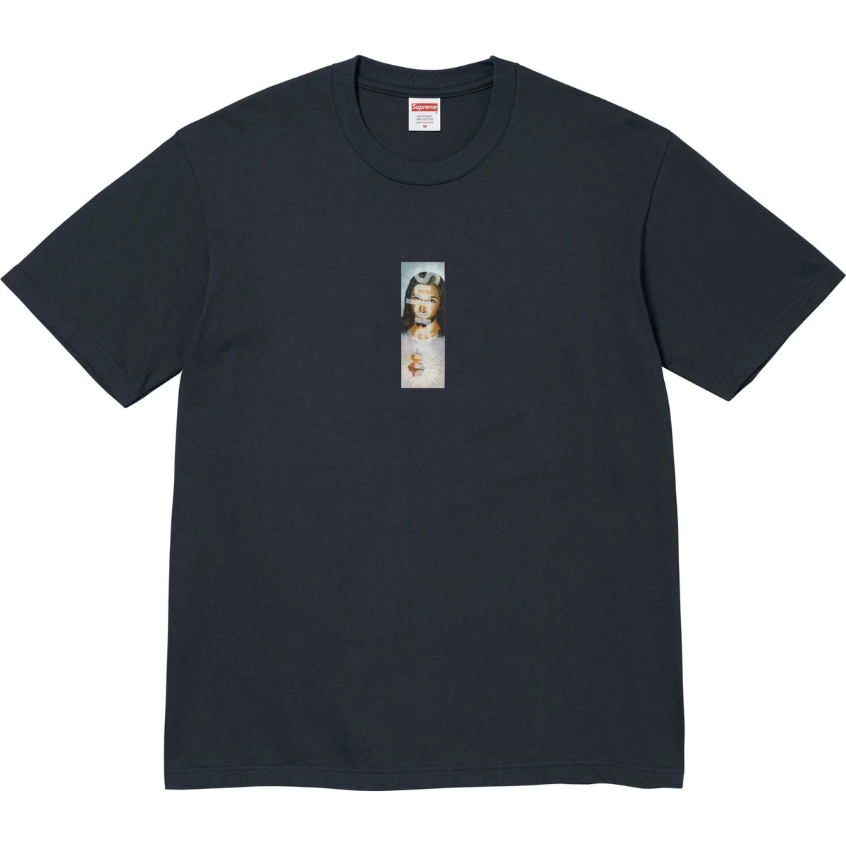 Supreme Prayer Card Box Logo Tee Navy
