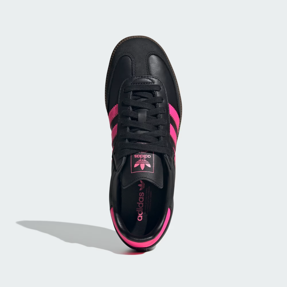 JS1386 adidas Originals  Samba OG Core Black Lucid Pink Gum (Women's)