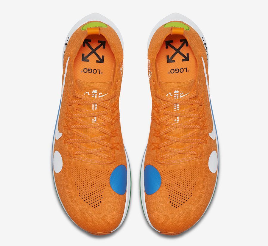 AO2115-800 Off-White Ã Nike Zoom Fly Mercurial Flyknit Total Orange  (Men's)