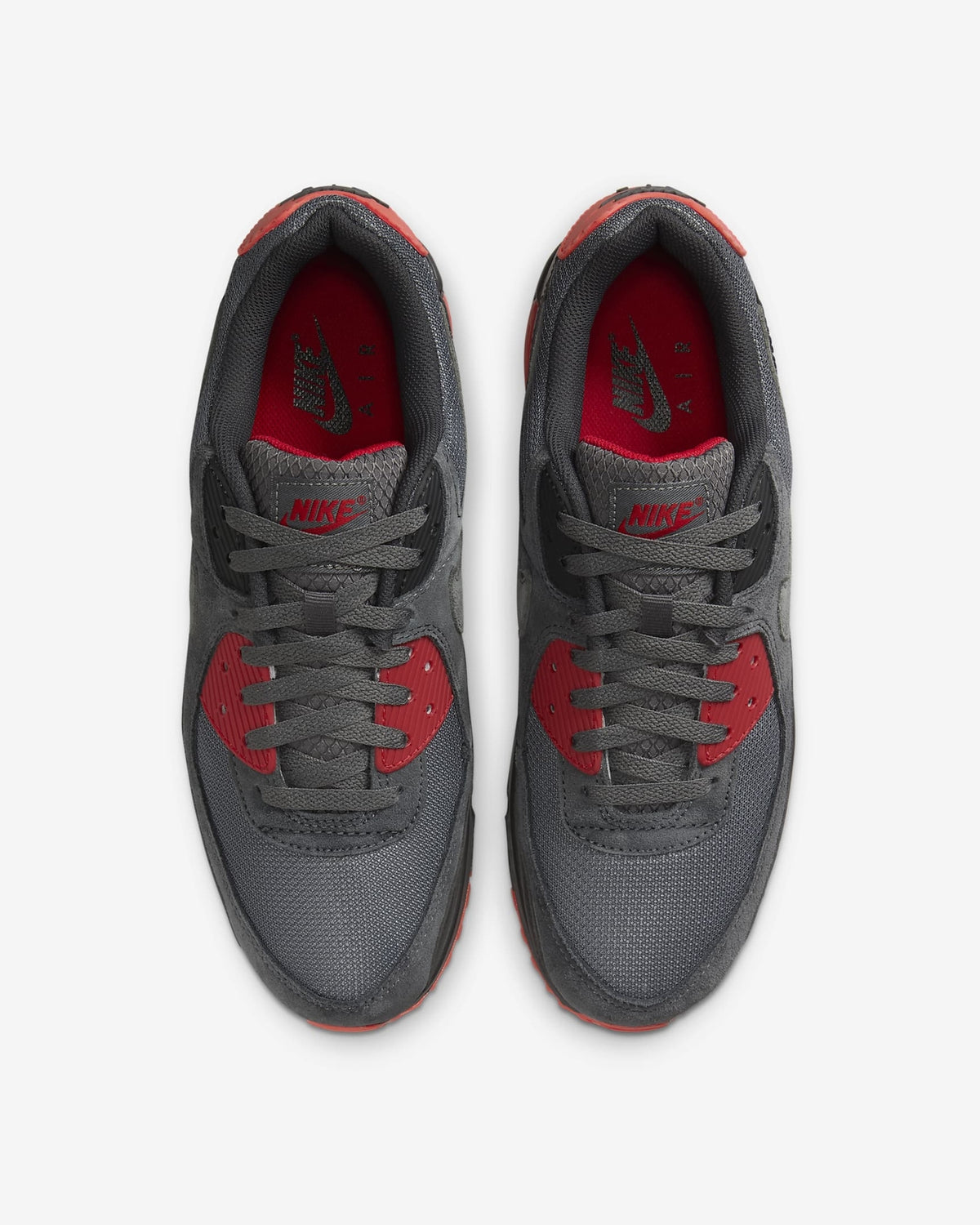 DM0029-007 Nike Air Max 90 Grey Red (Men's)
