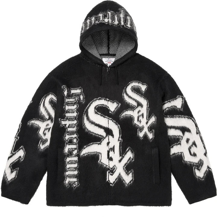 Supreme Chicago White Sox Zip Up Hooded Sweater Black