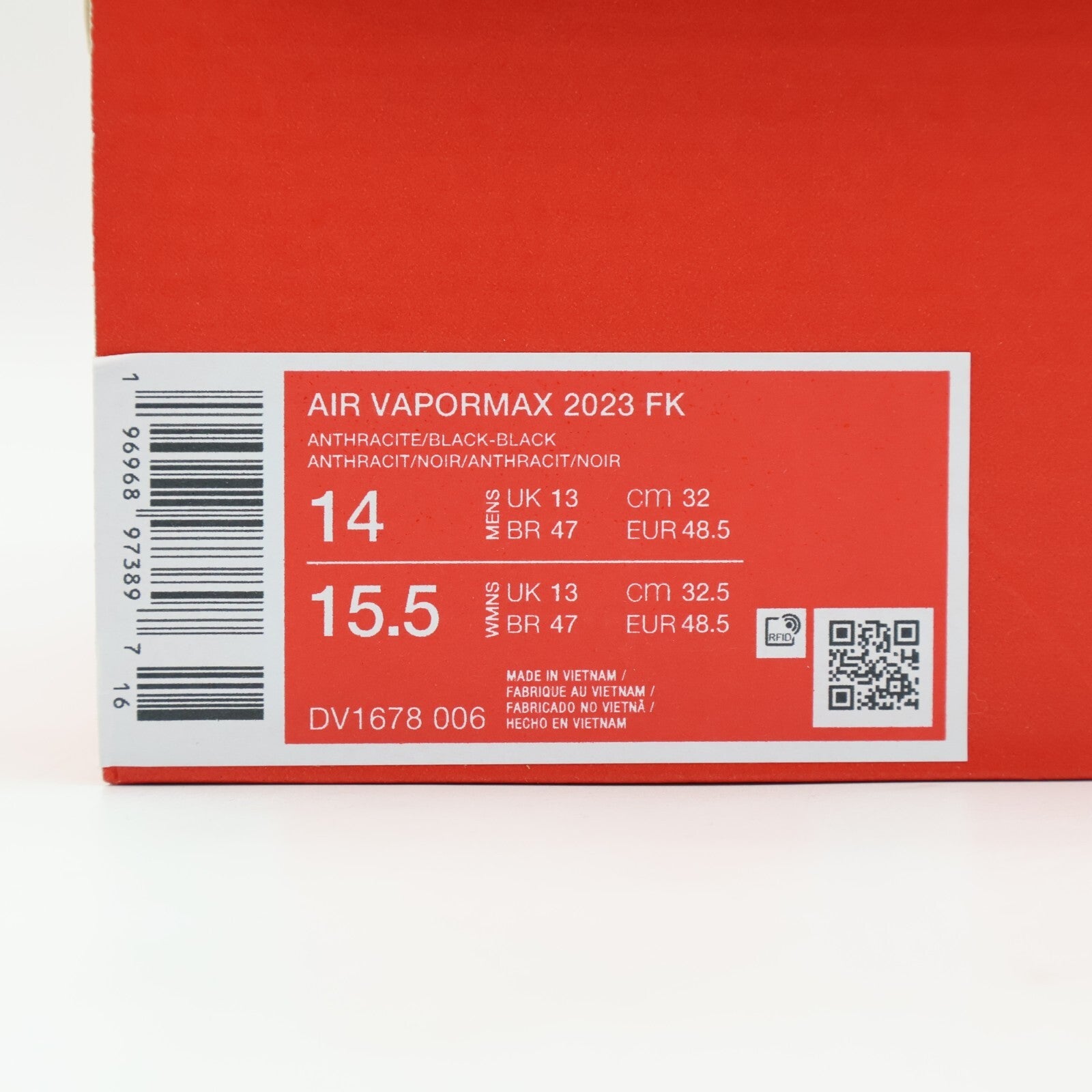 DV1678-006 Nike Air VaporMax 2023 Flyknit Anthracite Black (Men's)