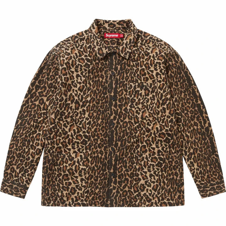 Supreme Flannel Pajama Shirt Leopard