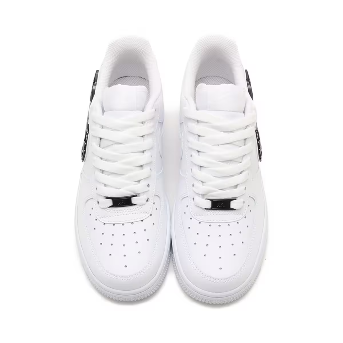 IF1686-101 Nike Air Force 1 Low '07 LX Metal Swoosh White Black (Women's)