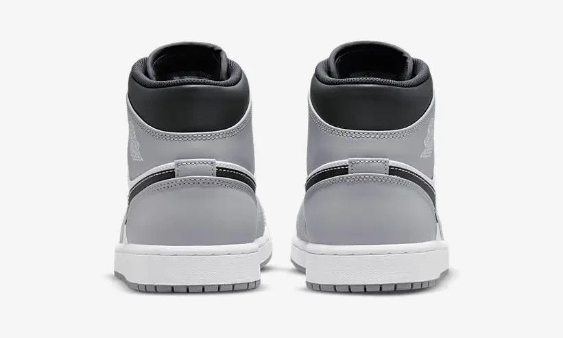 554724-078 Nike Air Jordan 1 Mid Grey White Anthracite (Men's)