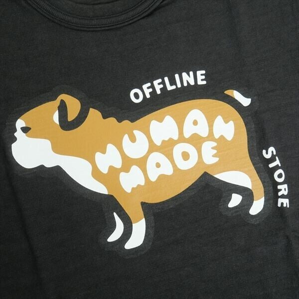 HUMAN MADE Stores Exclusive Animal Graphic T-Shirt Offline Store Bulldog Black
