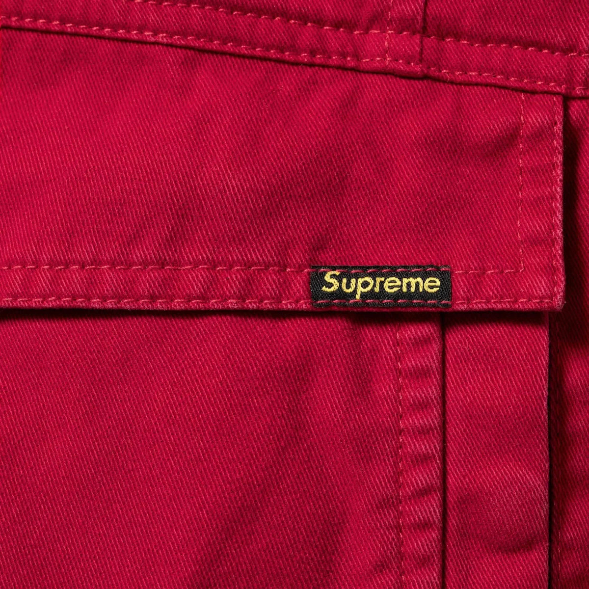 Supreme Reversible Faux Fur Hooded Work Jacket Red