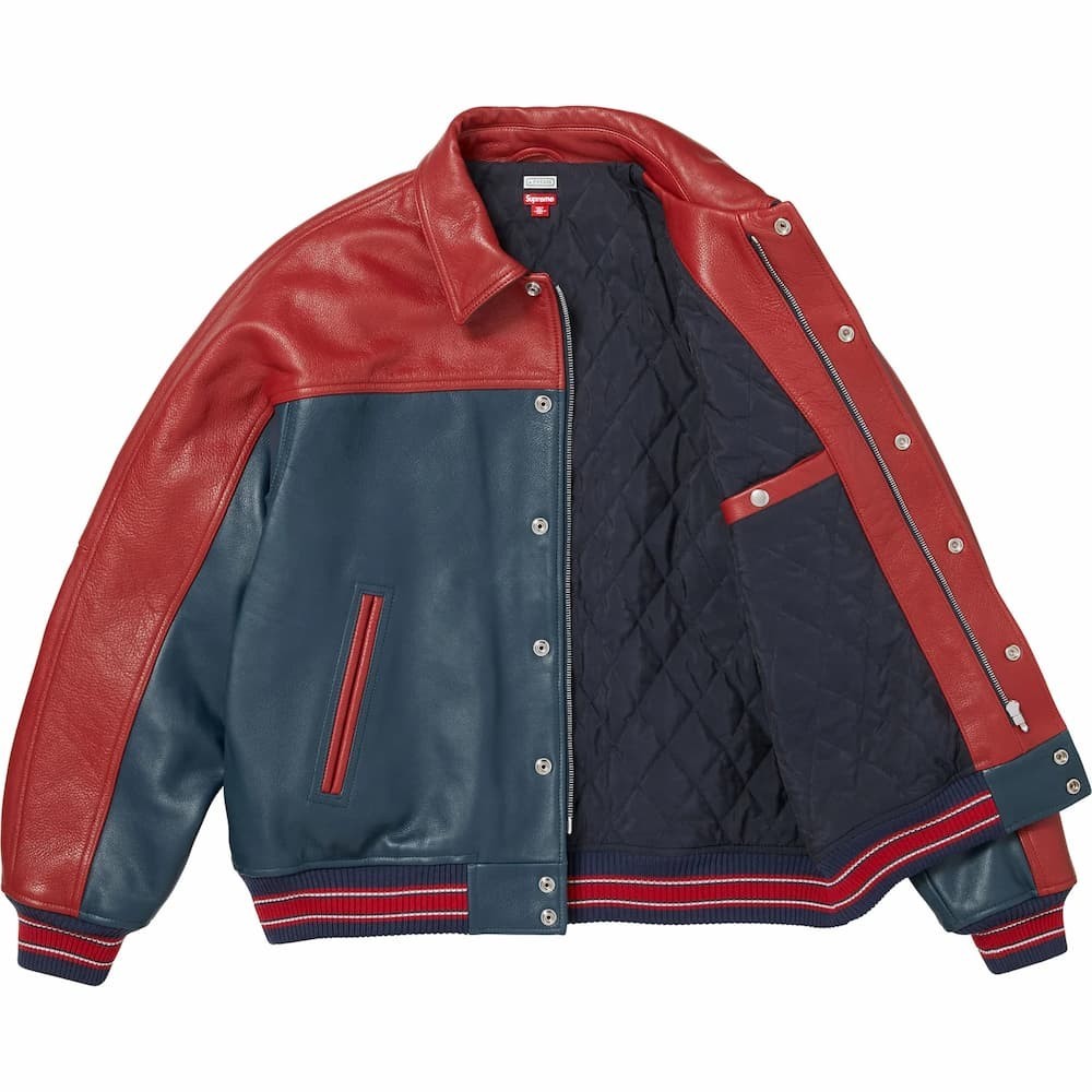Supreme A.PRESSE Leather Jacket Multicolor