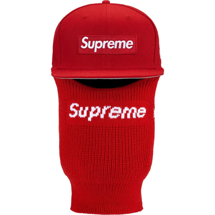 Supreme Box Logo New Era Balaclava Red