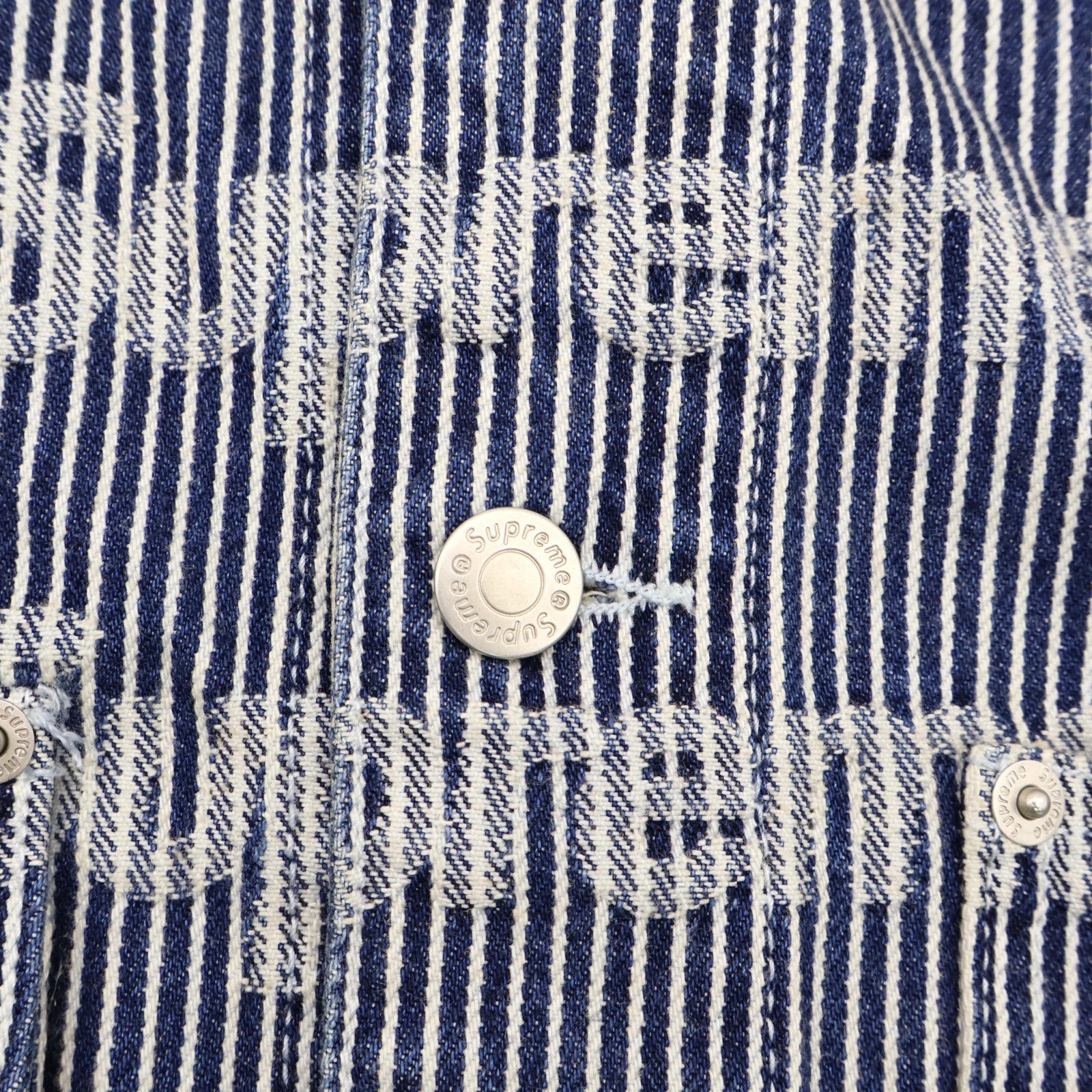 Supreme Denim Chore Trucker Jacket Stripe