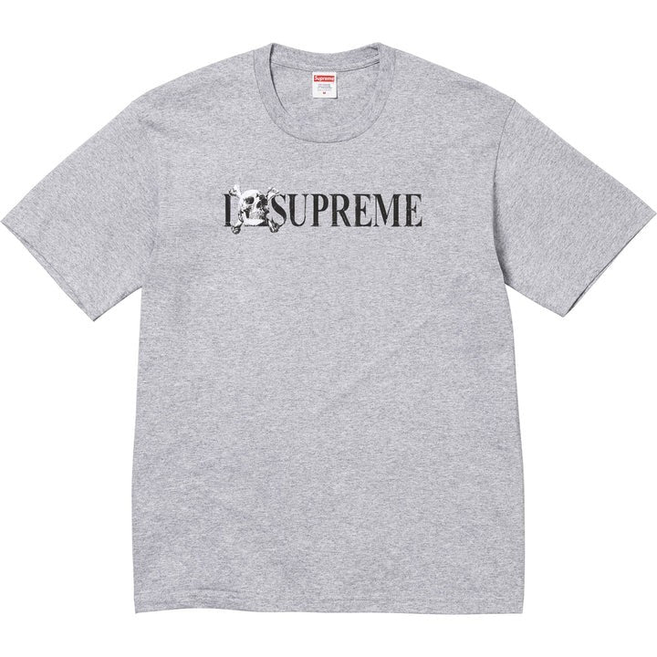 Supreme Skull Tee Heather Grey