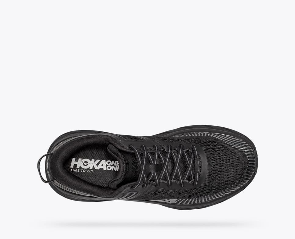1110518-BBLC Hoka Bondi 7 Black (Men's)