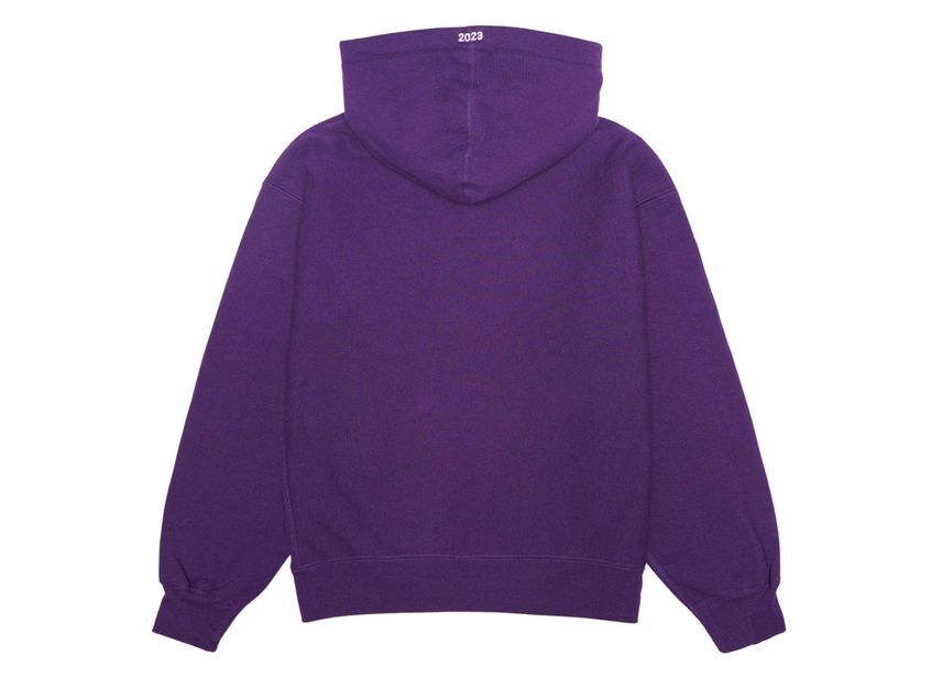 Supreme Box Logo Hooded Sweatshirt Purple (23FW)