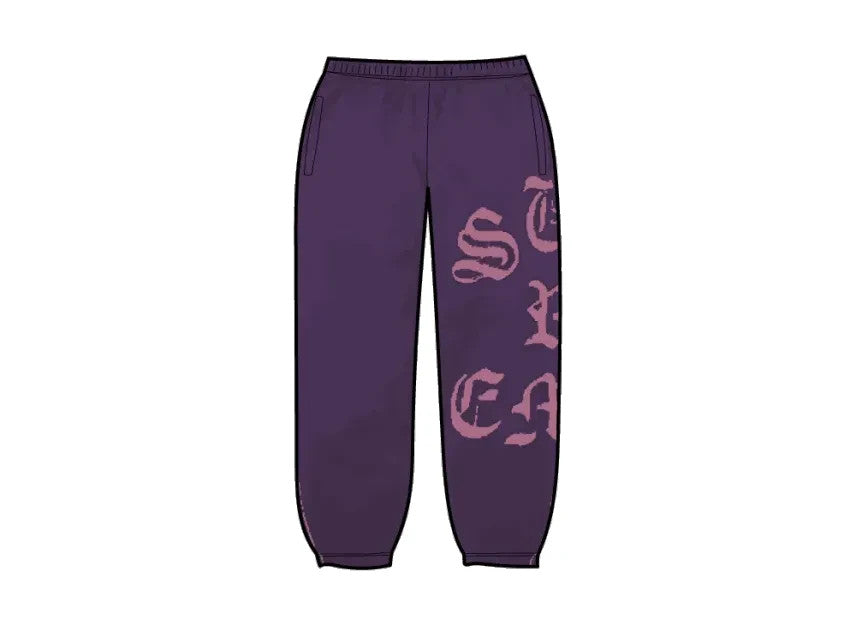Supreme Cut Out Sweatpant "Dark Purple"