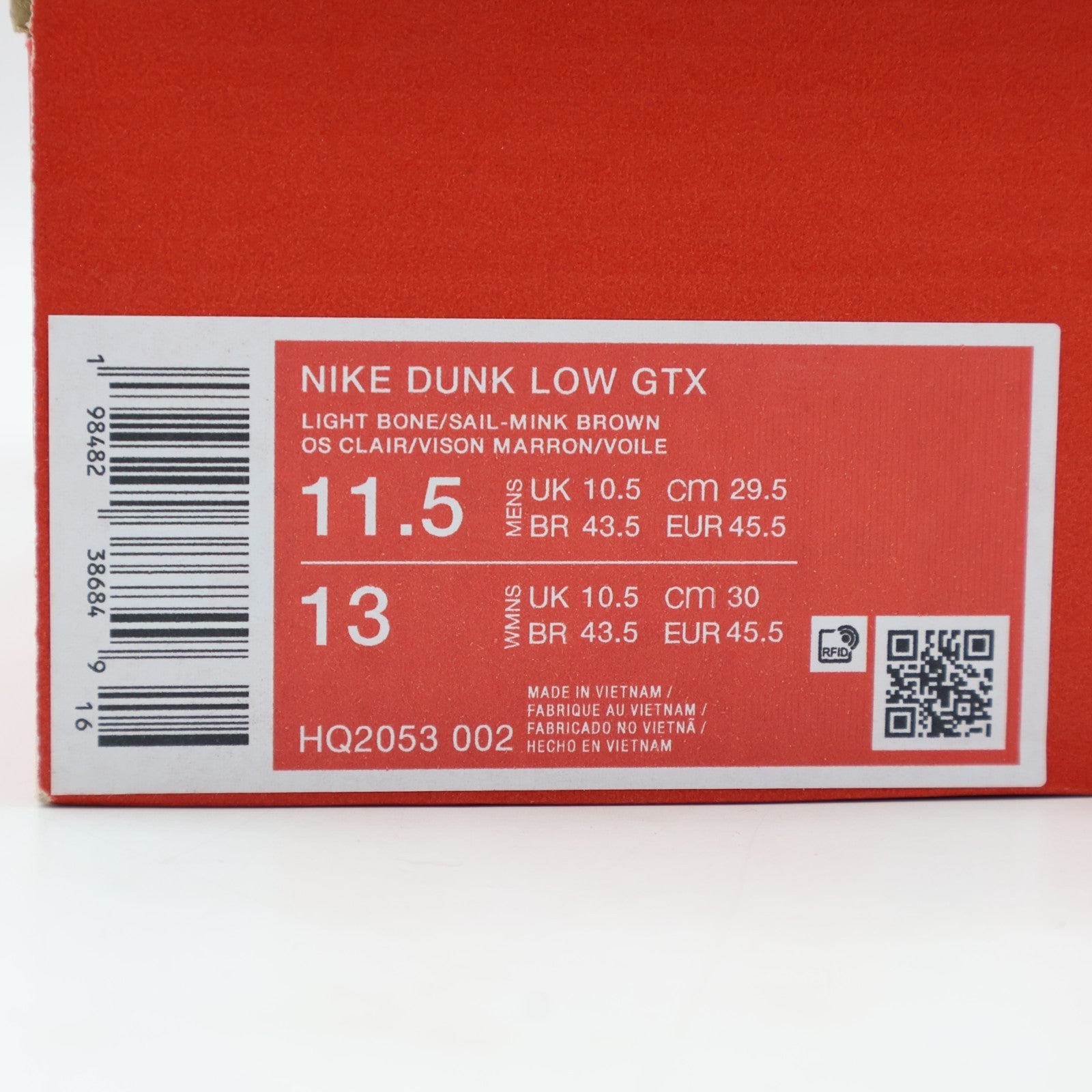 HQ2053-002 Nike Dunk Low GORE-TEX Light Bone (Men's)