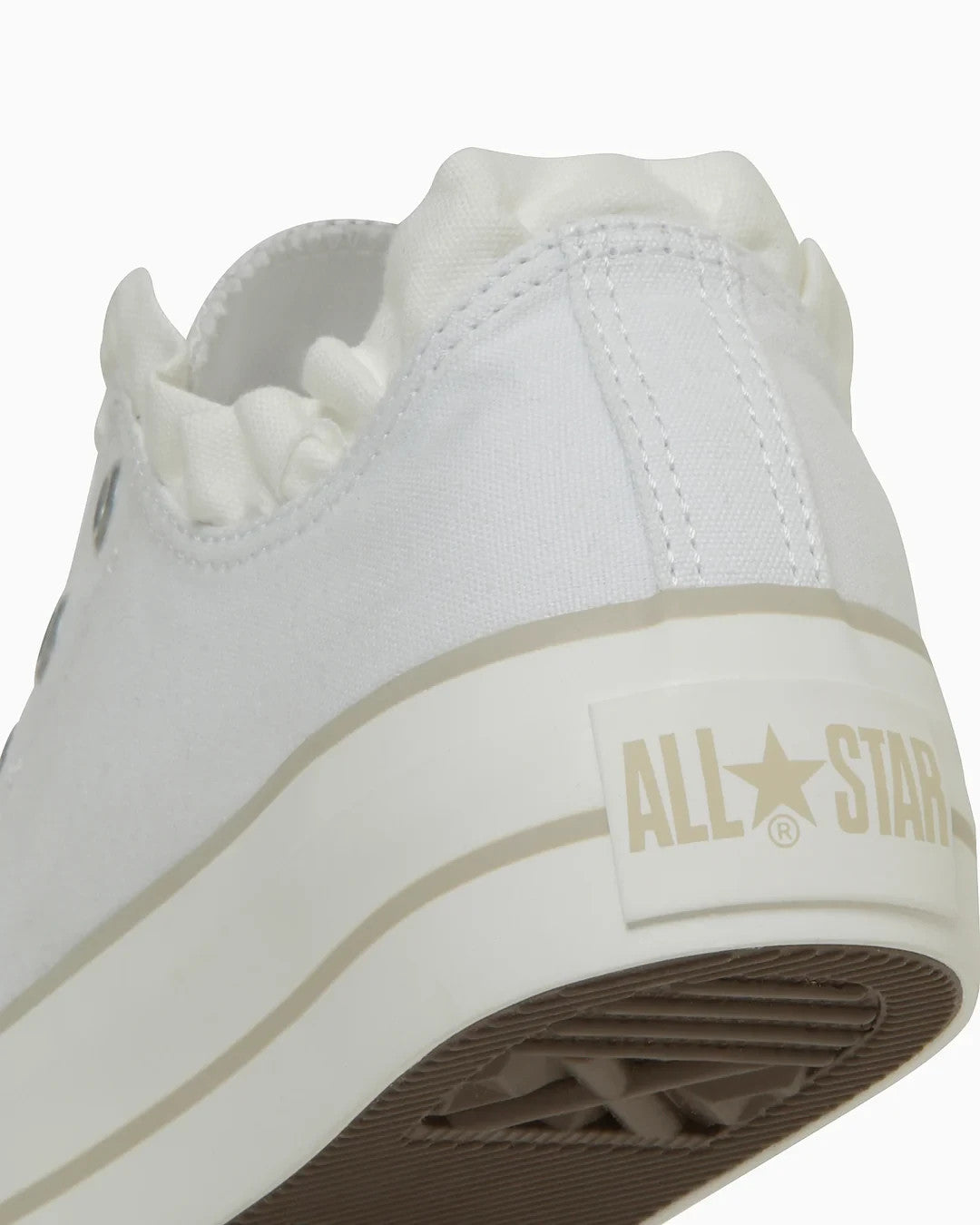 31315110 Converse All Star PLTS Frillslip OX Pure White Dusty Beige (Women's)